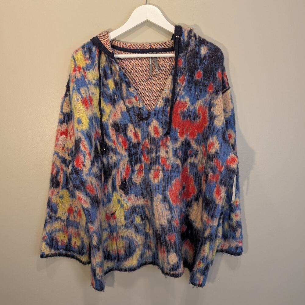 Anthropologie Hooded Sweater Lagenlook Warm Layer Cozy Lounge - Size S/M